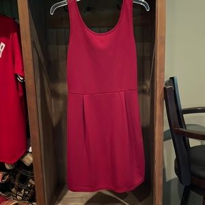 NWOT Medium A line maroon dress